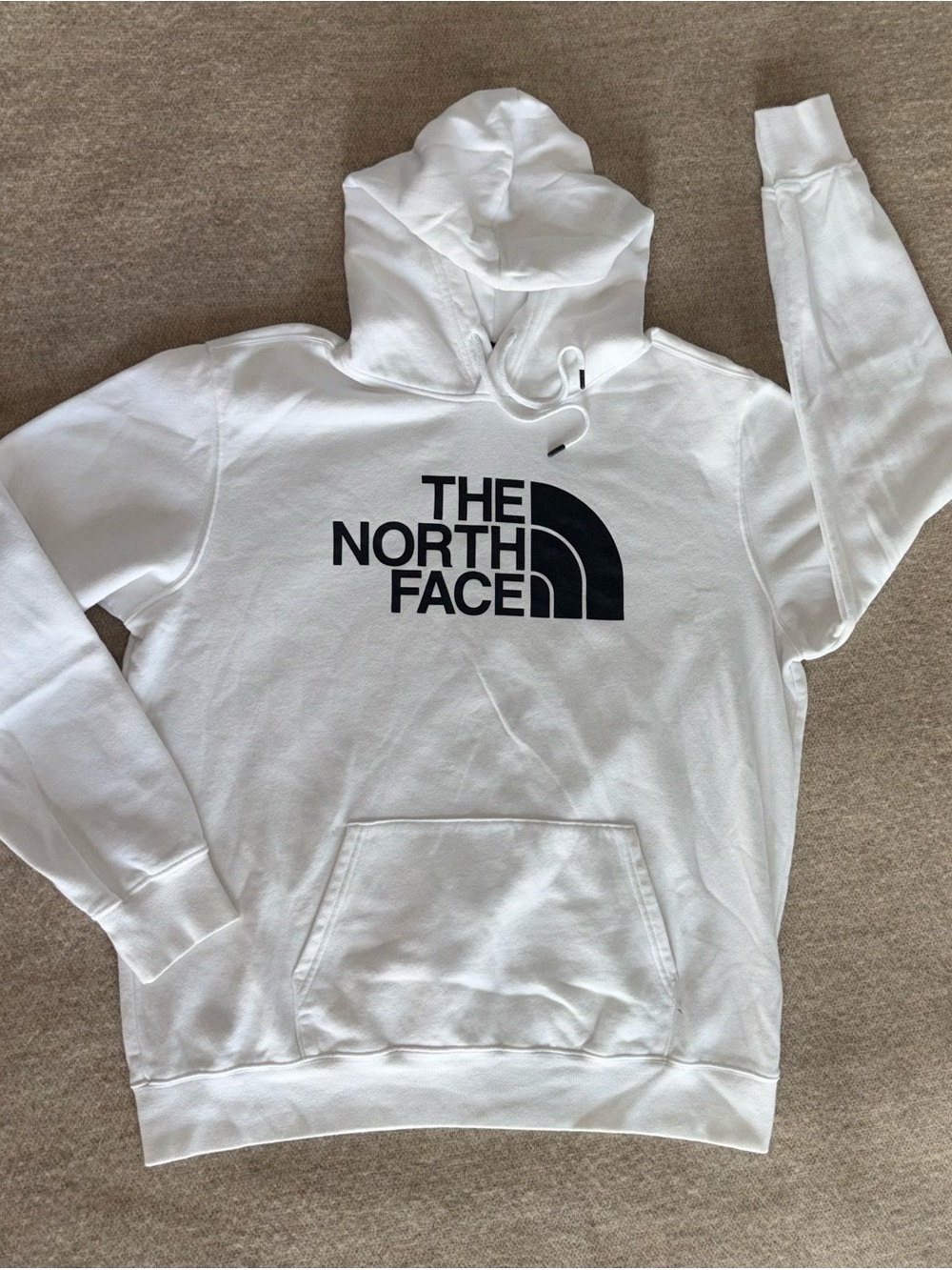 The North Face White Pullover Hoodie XL Classic Logo Sweatshirt